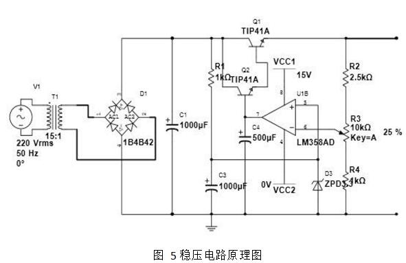 线性可调直流稳压电源的设计详解